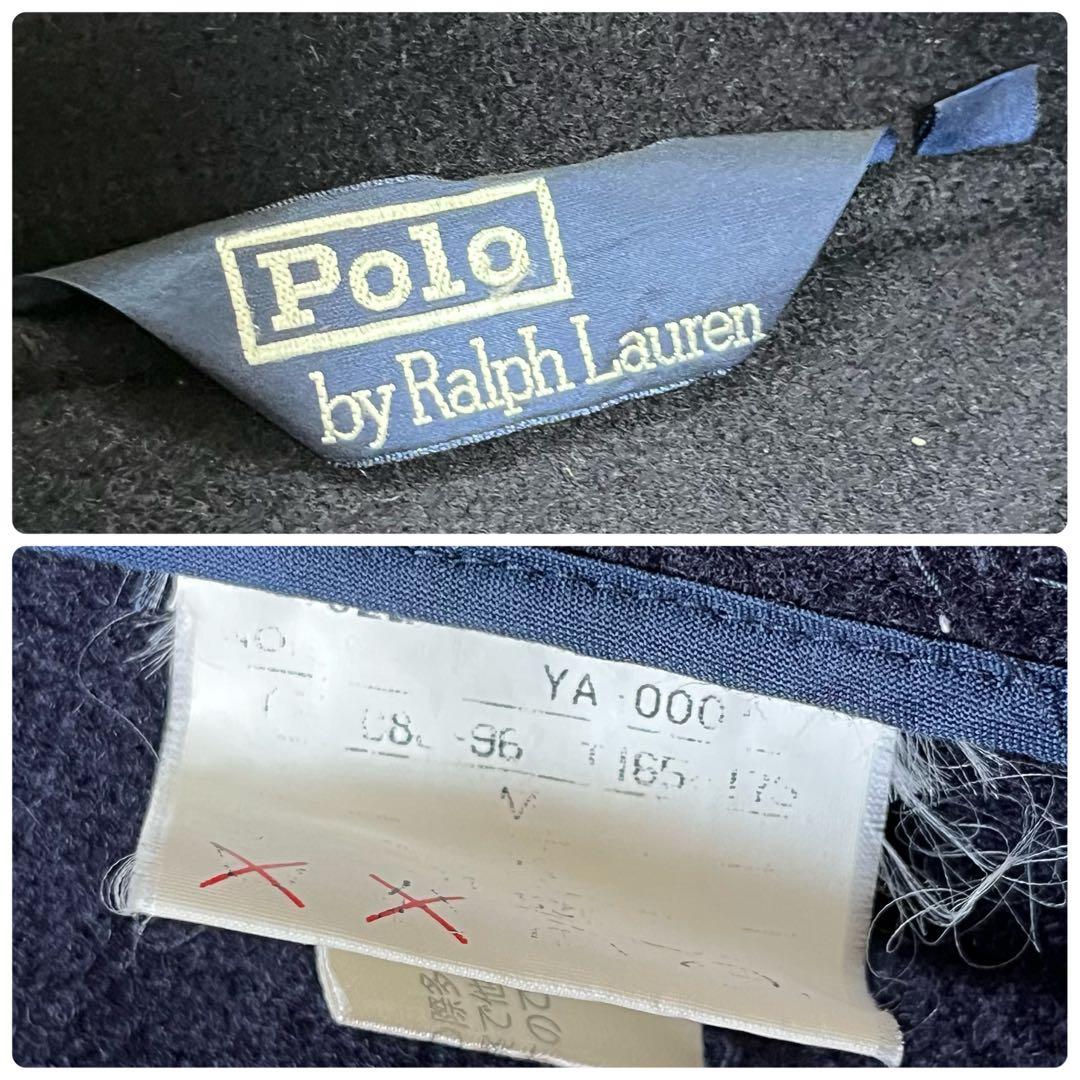 良品】ポロバイラルフローレン ダッフルコート フード付き ネイビー