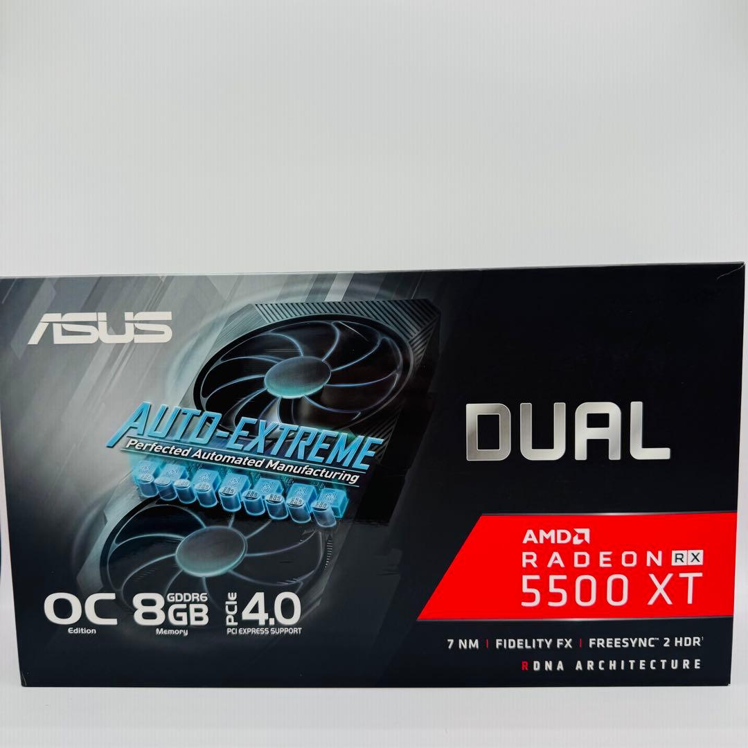 【美品】ASUS DUAL-RX5500XT-O8G-EVO RADEON Amazon | ASUS AMD RX 5500 XT 搭載 デュアルファンモデル 8G DUAL