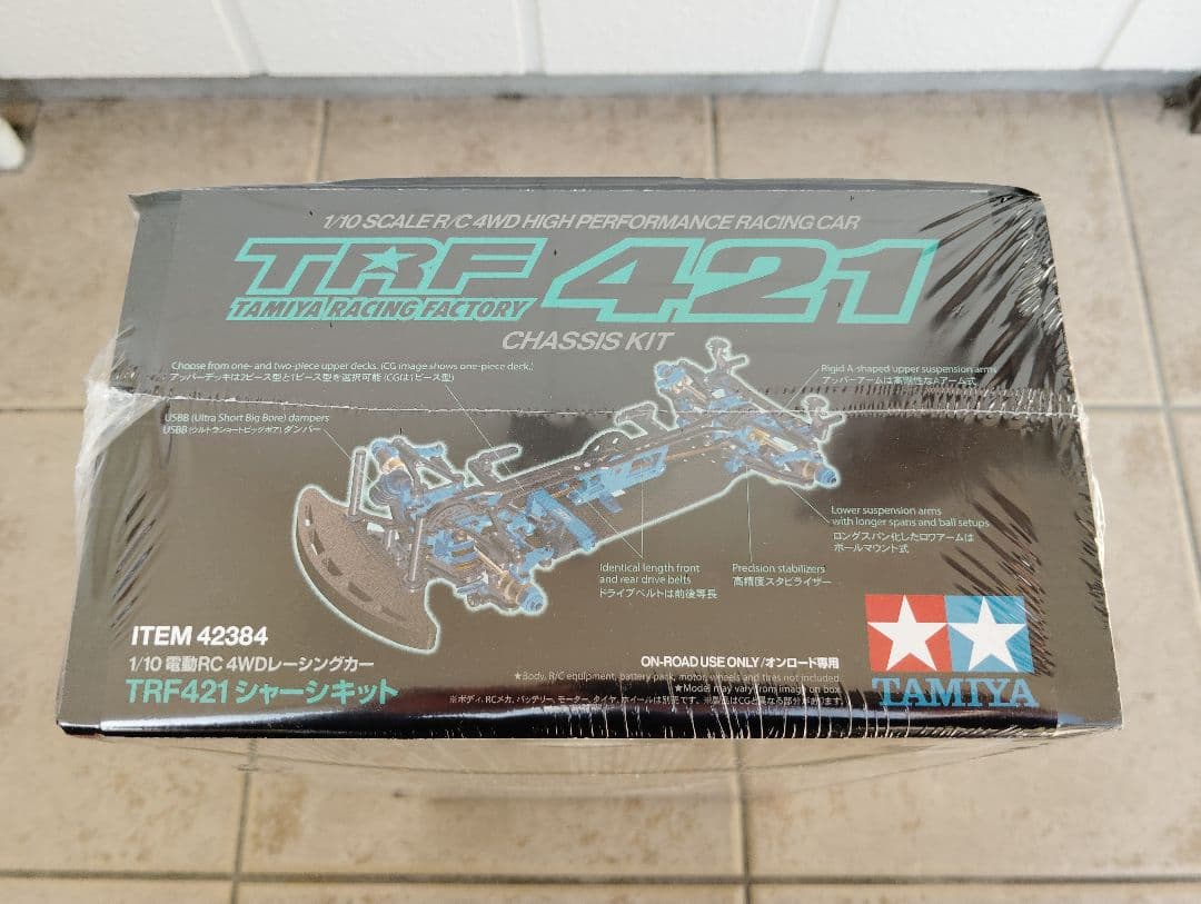新品未開封）タミヤTRF421キット＋（中古）TRF421アルミロアデッキ