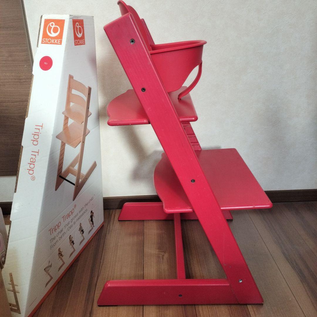 STOKKE ストッケ トリップトラップ ベビー キッズチェア 椅子 赤 廃盤