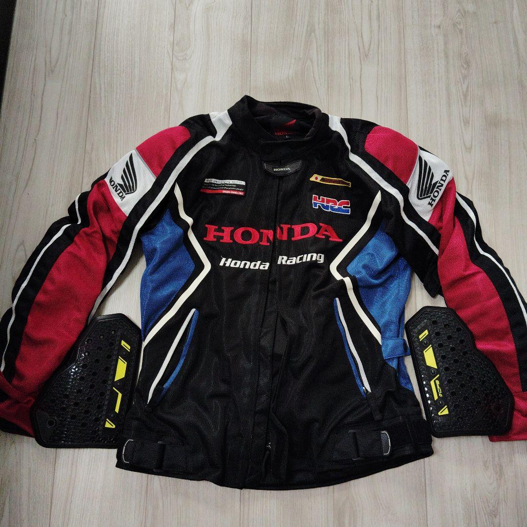HRC Honda Racingジャケット ブルー/レッドL 胸部プロテクター付 楽天市場】ホンダ レーシング ジャケット（バイクウェア・プロテクター