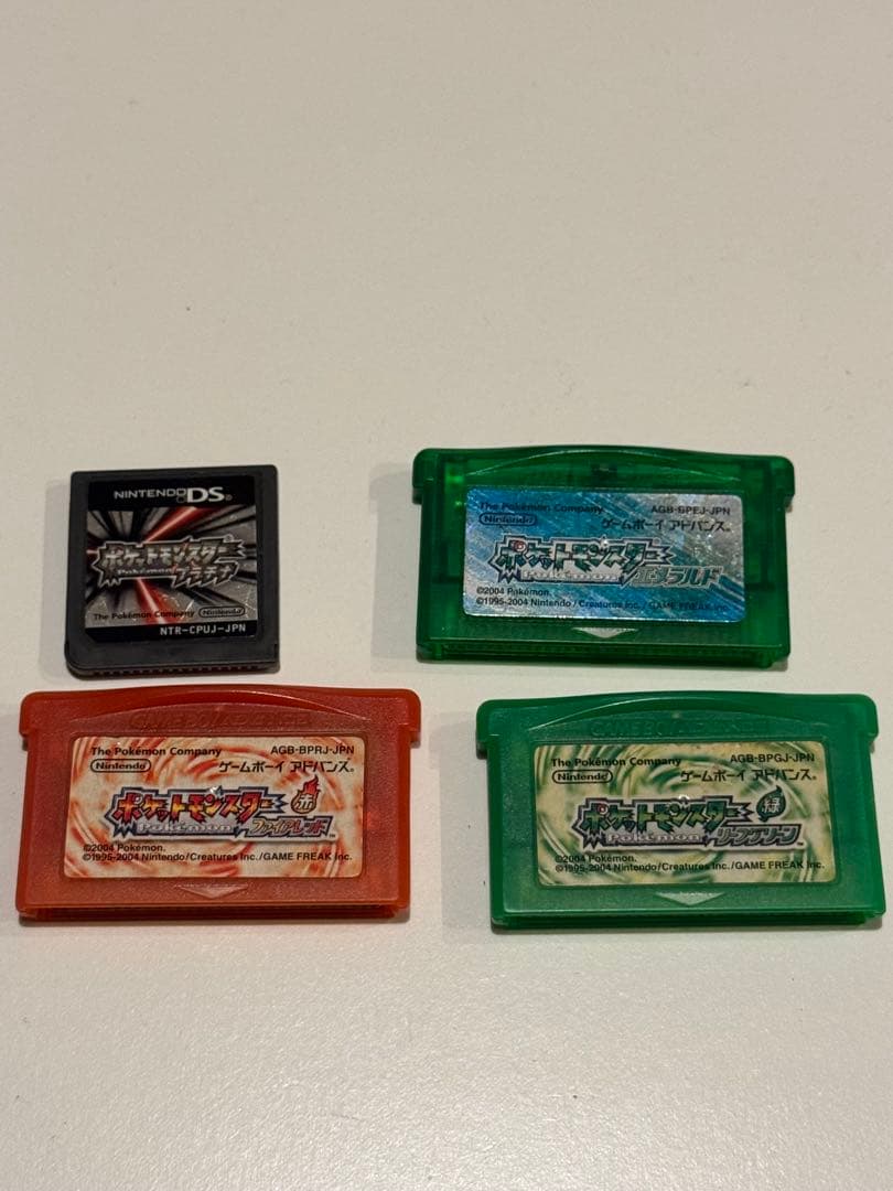ポケットモンスター ゲームソフト4本セット ゲームボーイアドバンス用