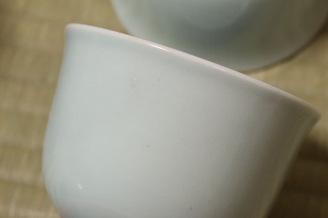 CM77】古伊万里 青磁 染付 猪口 四客 陶芸 湯呑 酒器 小鉢 向付 懐石