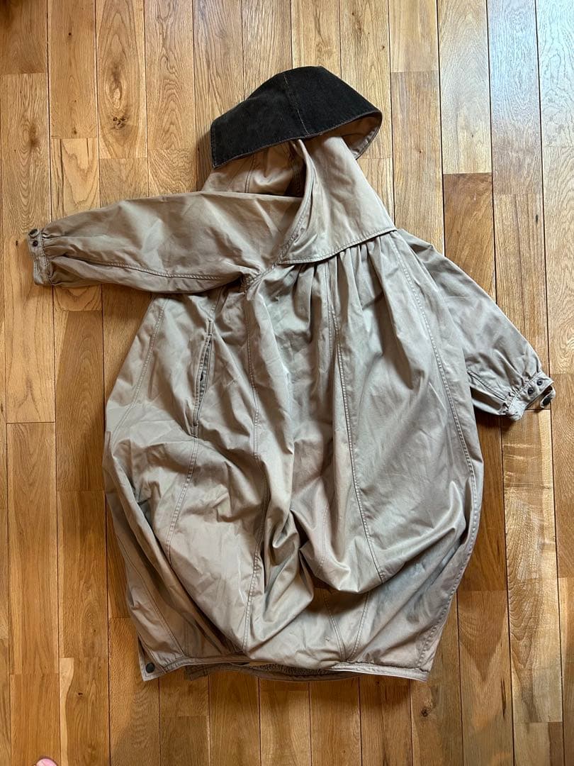 KAPITAL バックギャザーコート　ベージュ　サイズ0 バックギャザートレンチコート ベージュ 裾直し無料 超ロング丈 マキシ