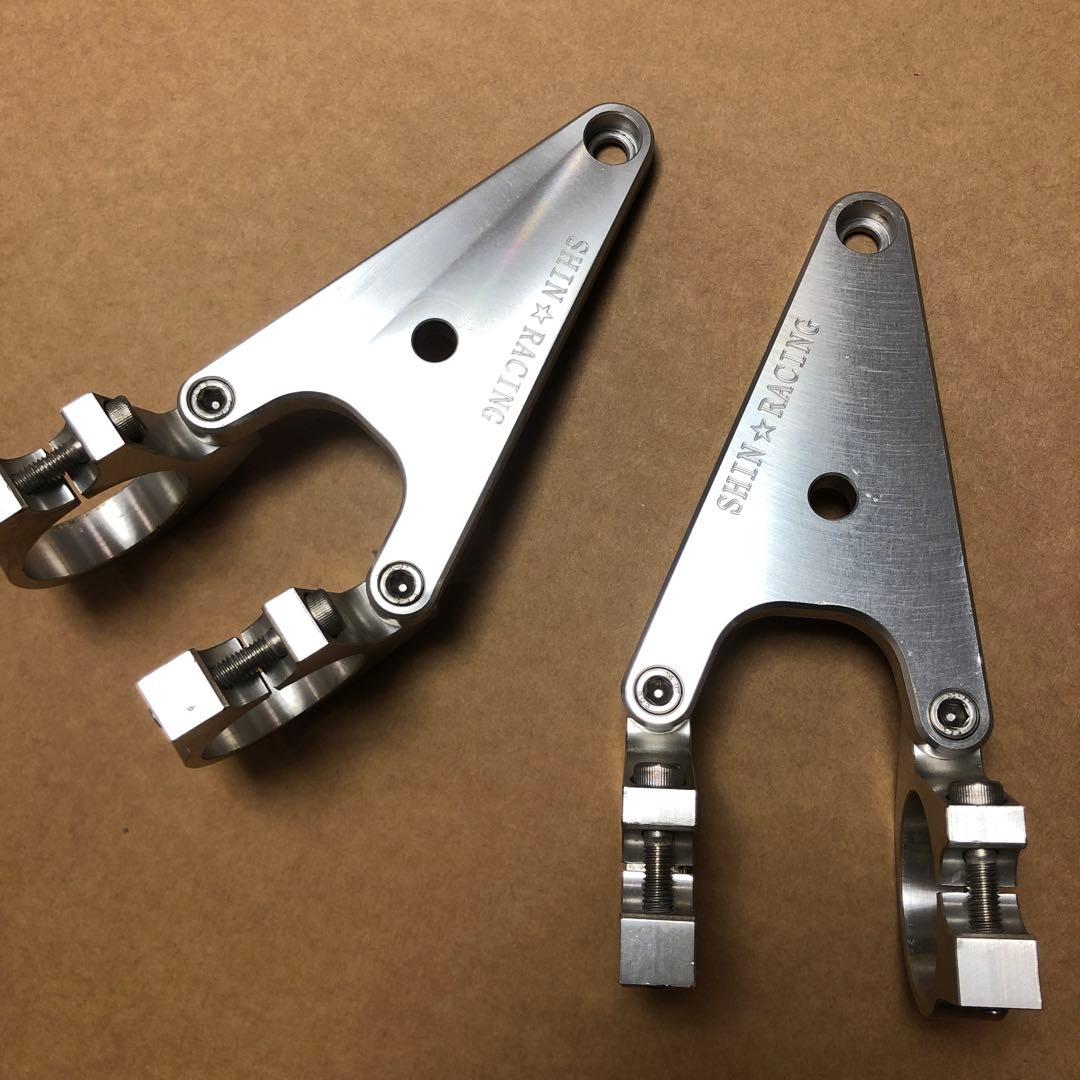 SHIN☆RACING アルミヘッドライトステー セール &ブラケットセットZEP750