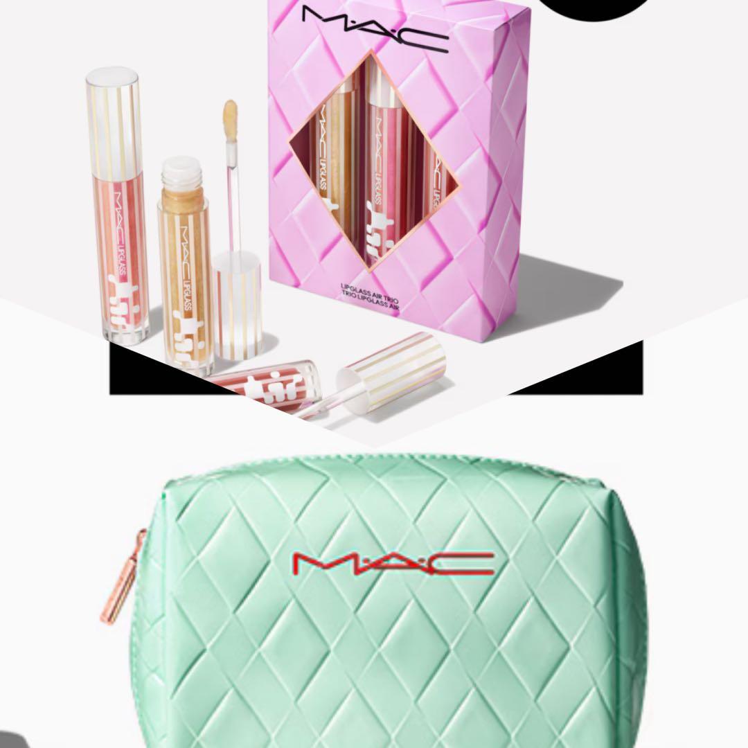 MAC ホリデーコレクション　グロス　エンスージアスト　リップガラス　ポーチ クリスマスコフレ2025】M・A・Cのホリデーコレクションをスウォッチ
