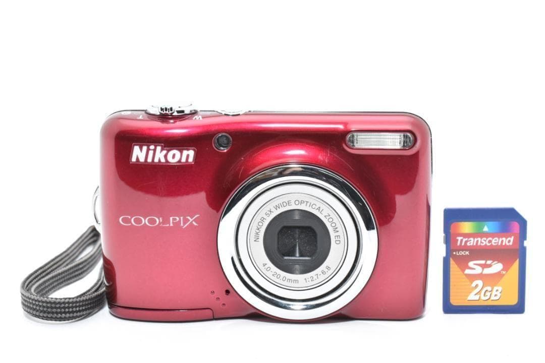 □ 美品・レッド□ ニコン Nikon COOLPIX L23 - メルカリ