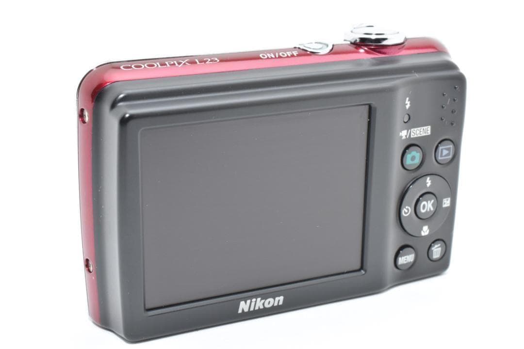 □ 美品・レッド□ ニコン Nikon COOLPIX L23 - メルカリ