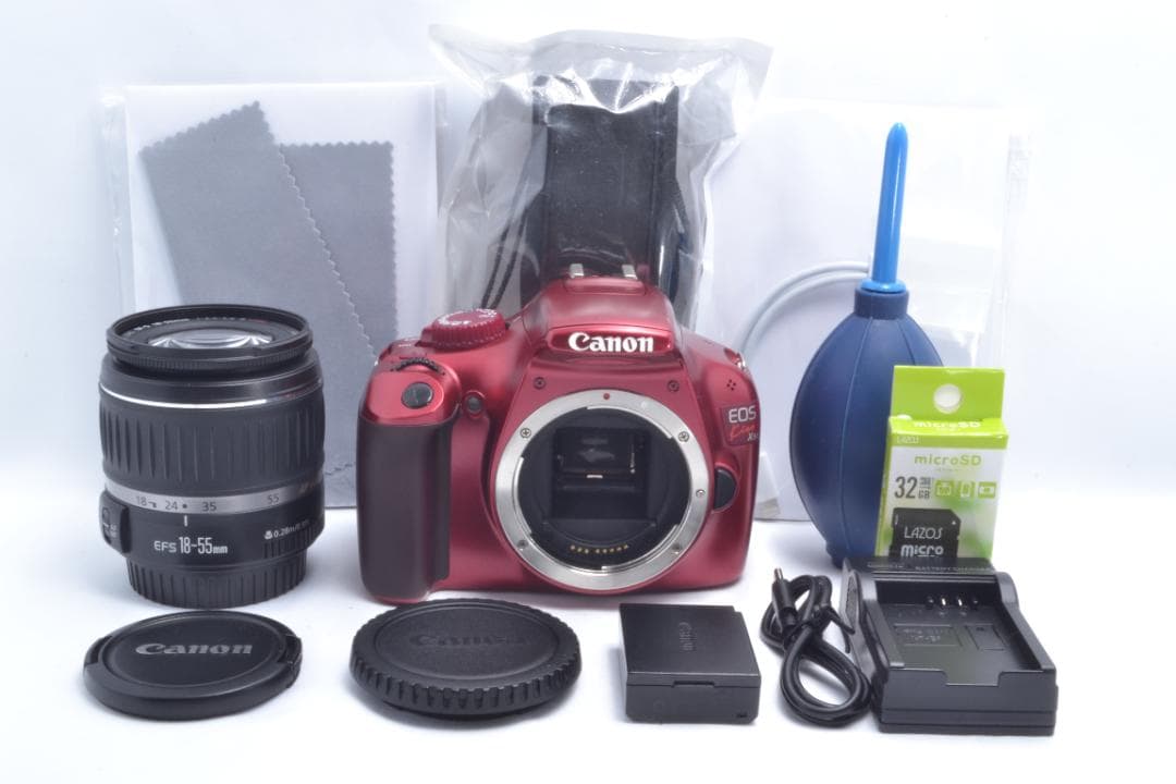 極美品✨Canon Kiss X50✨標準レンズ✨初期不良保証✨希少レッドカラー