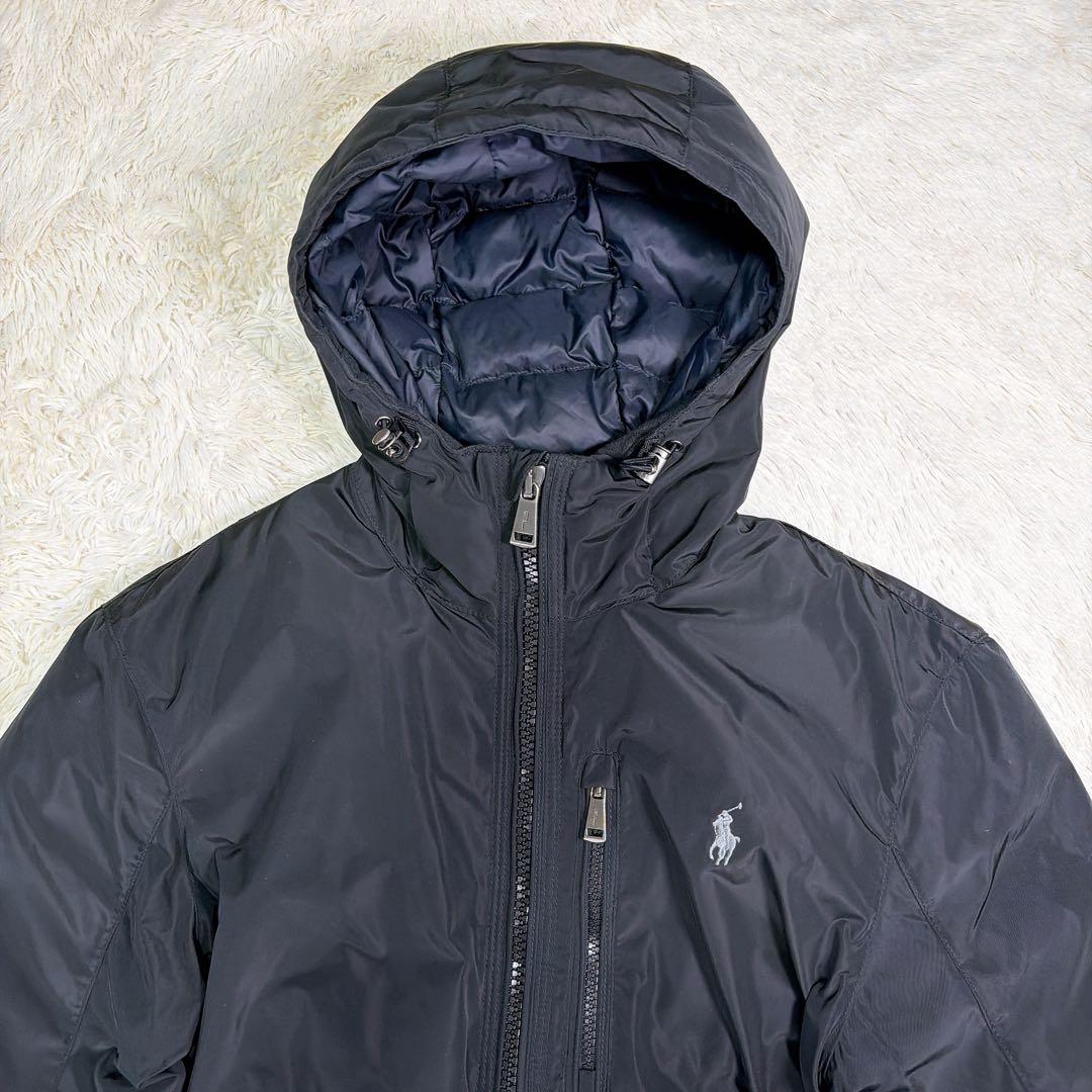 近年モデル】ポロラルフローレン ダウン ナイロン ジャケット ブラック