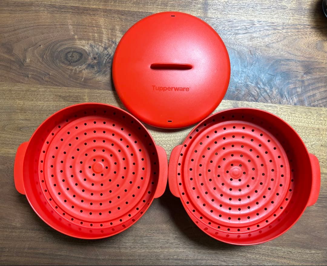 Tupperware タッパーウェア スチームイット 蒸し器 2段式 せいろ