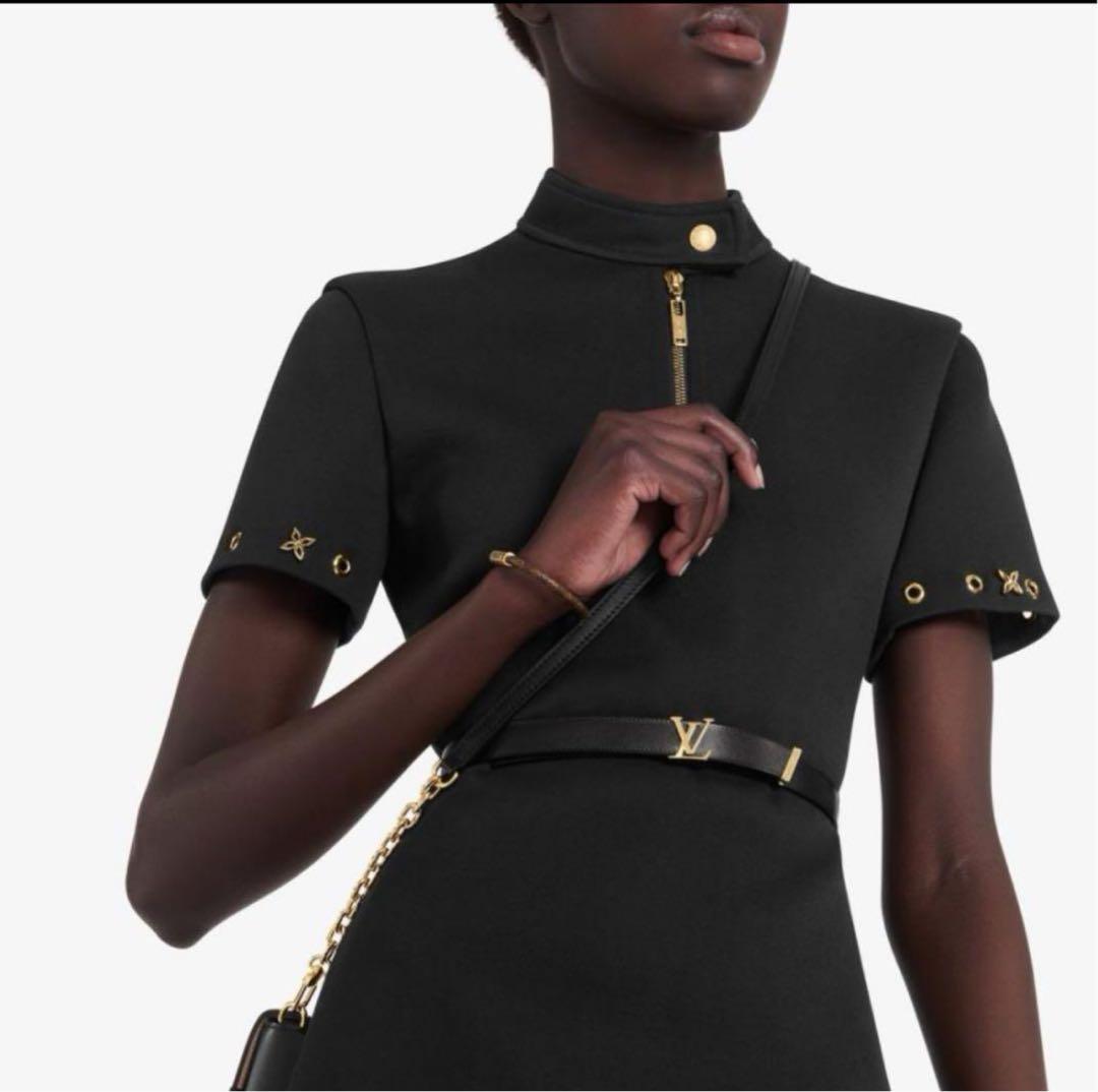 ルイヴィトン LOUIS VUITTON ベルト ブラック ゴールド カーフ - メルカリ