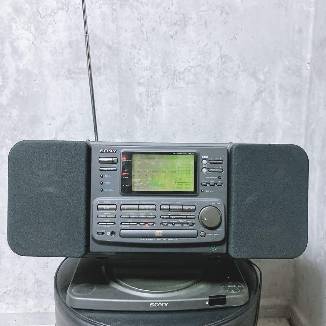 希少】ソニー CD FM AM バブルラジカセ ZS-7 スペアナ SONY - メルカリ