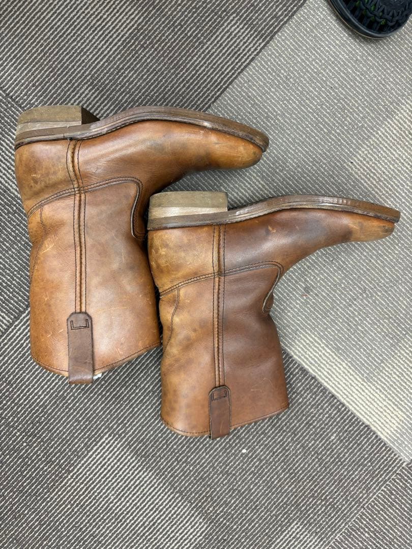 RED WING ウエスタンブーツ 7 E ブラウン レザー 1155 羽タグ - メルカリ
