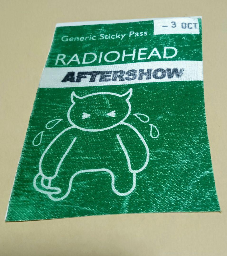 RADIOHEAD AFTERSHOW スティッキーパス RADIOHEAD AFTERSHOW スティッキーパス RADIOHEAD AFTERSHOW