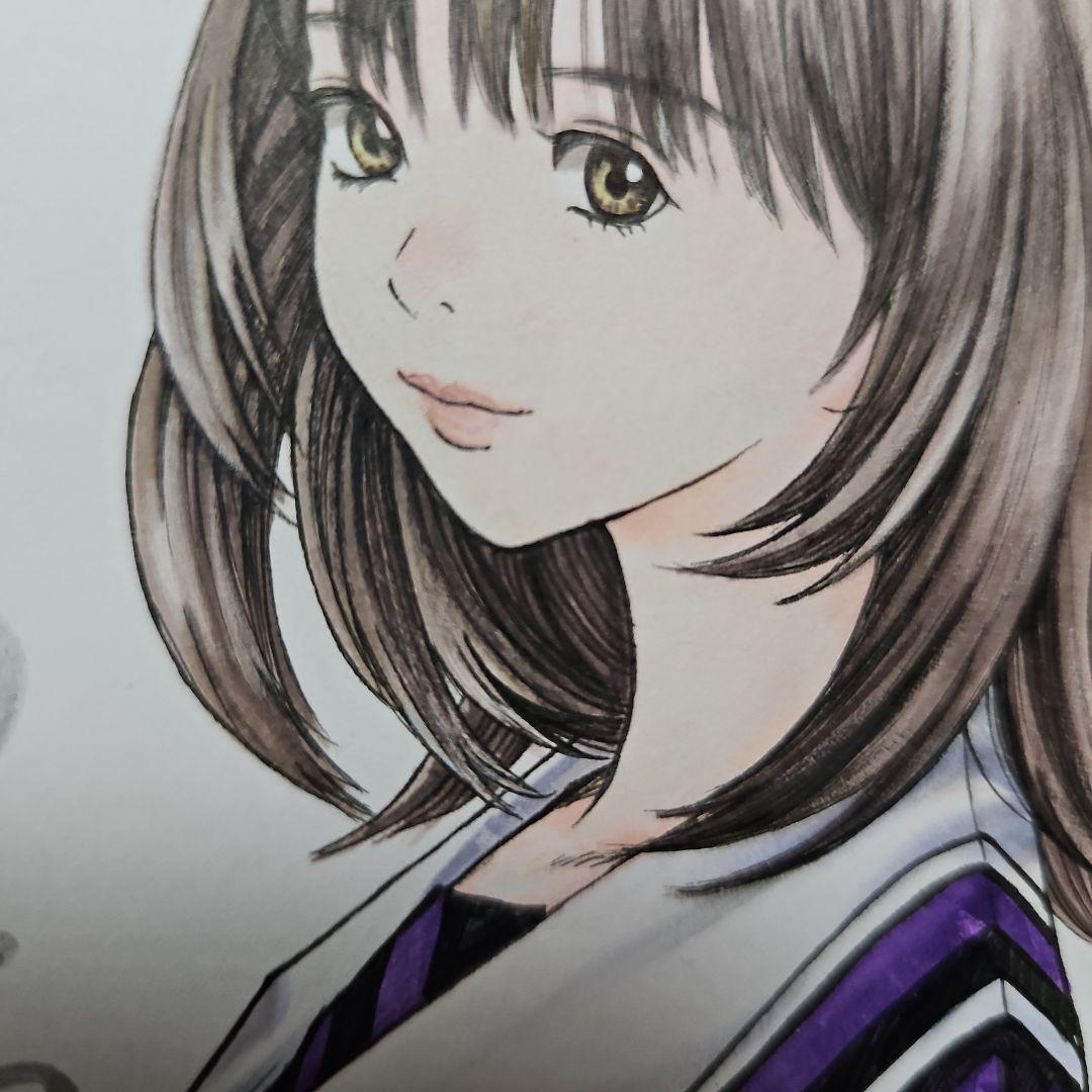 I\"sアイズ 葦月伊織 カラーイラスト 直筆サイン色紙