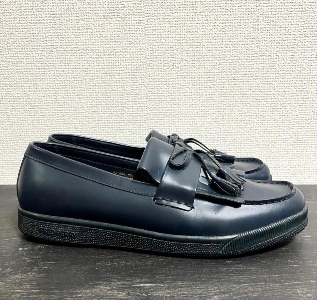 FRED PERRY×RAF SIMONS》レザータッセルローファー US11 - メルカリ