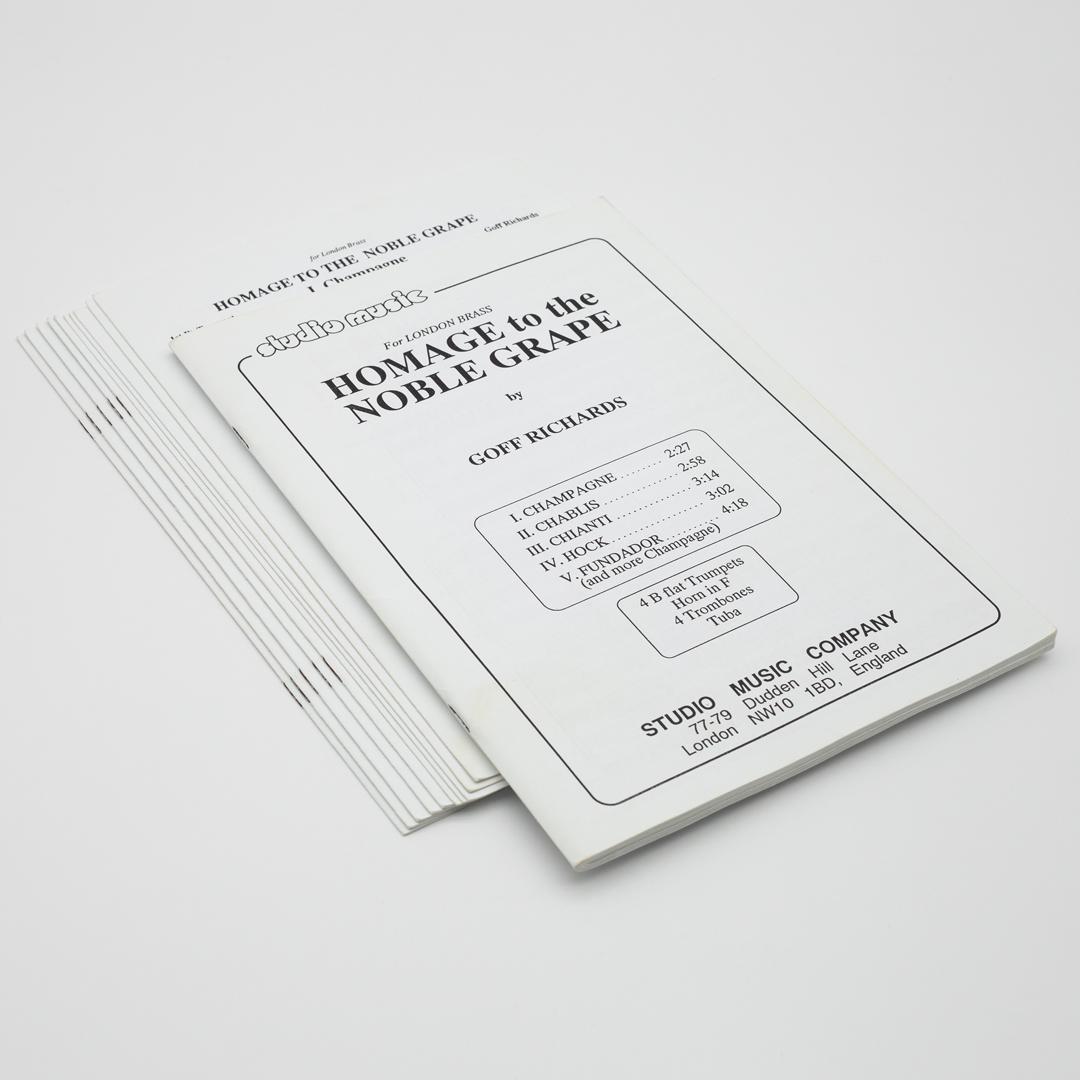 【楽譜】高貴なる葡萄酒を讃えて《金管10重奏》ゴフ・リチャーズ