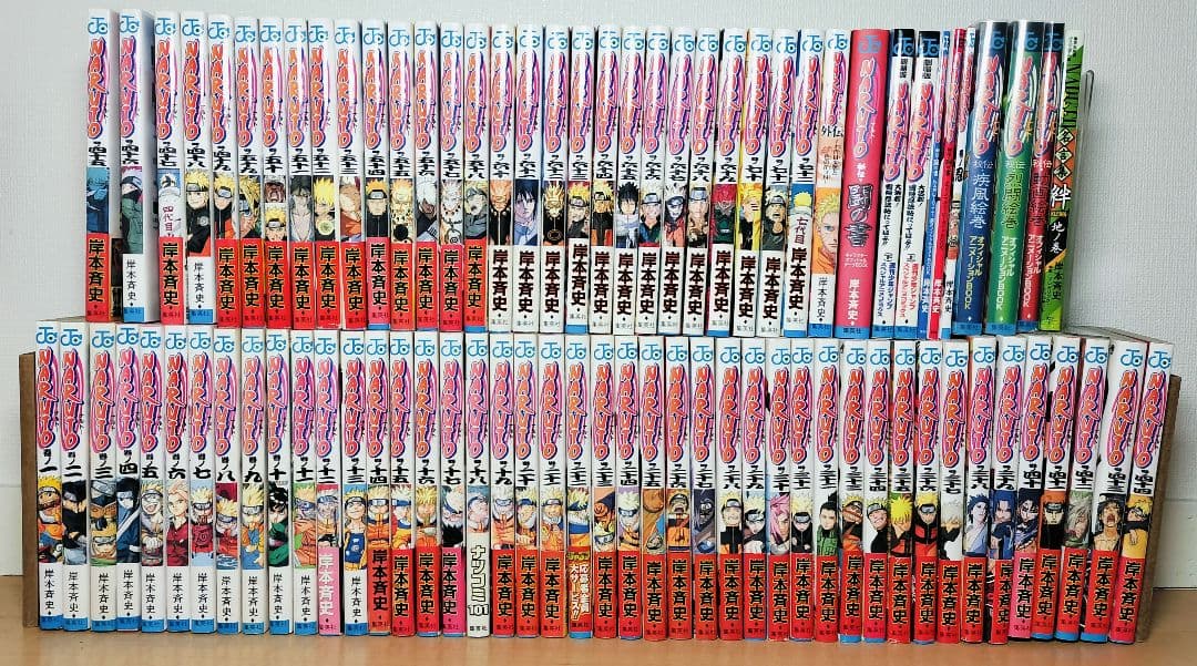 【初版 帯付き多数】ナルト　NARUTO 全72巻＋関連本10冊セット NRT99p】《初版多数帯多数》NARUTO-ナルト- コミック 全72巻完結全巻