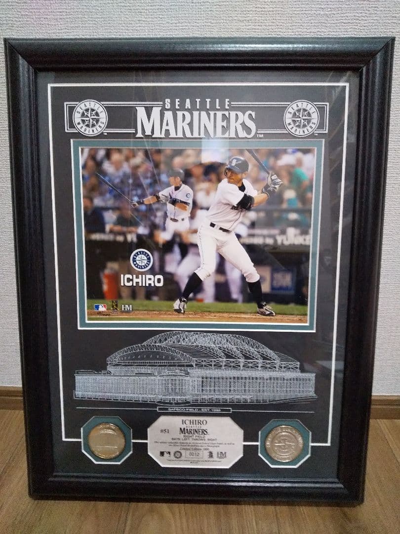 【MLB殿堂入り】イチロー選手のマリナーズ時代の写真付き額縁 楽天市場】イチロー 米野球殿堂入記念コイン 額縁入り 写真 殿堂入り