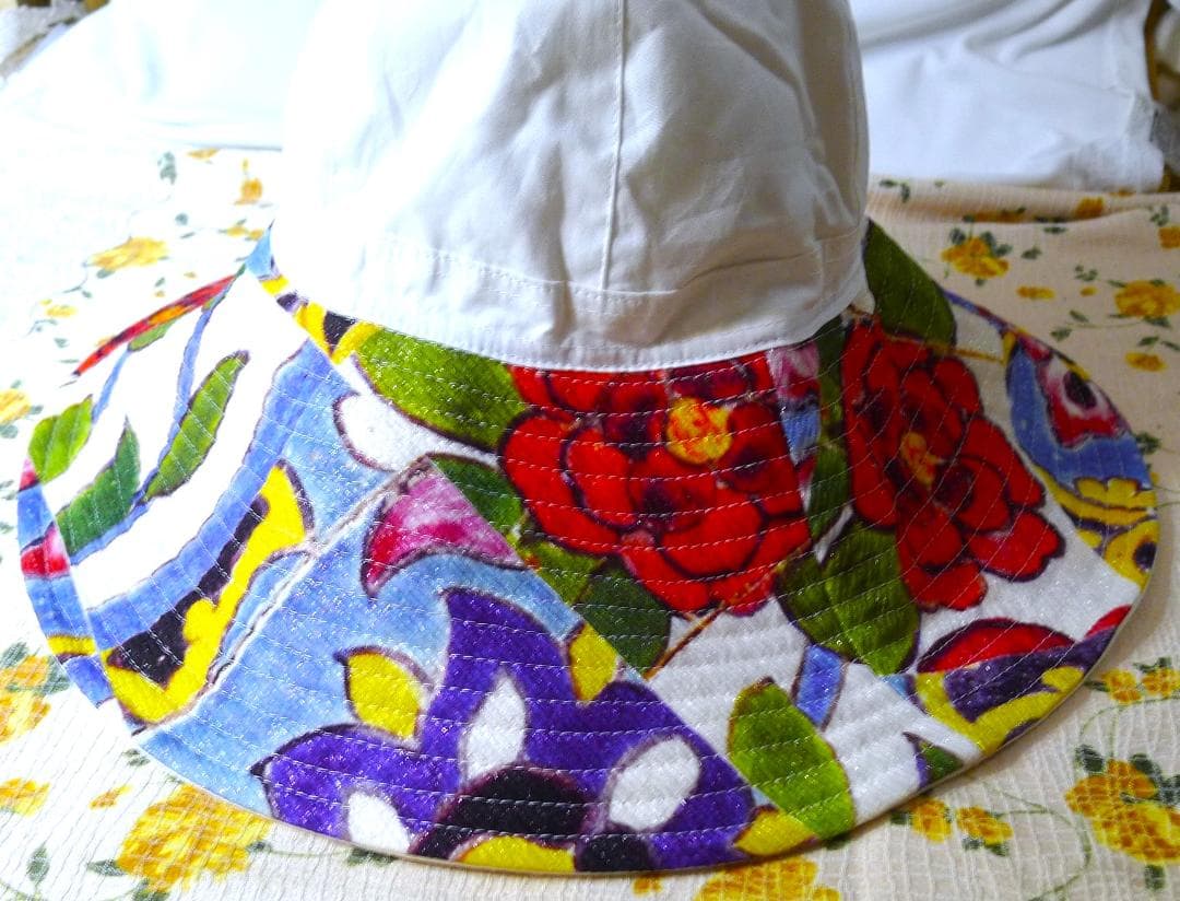 最終価格◇【シャネル】大きなカメリアがアクセント！ホワイトカラーコットンハット◇ 楽天市場】CHANEL シャネル ココマーク ハット 帽子 つば広 コットン