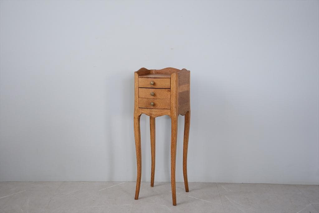 フランスアンティーク木製ベッドサイドキャビネット/ナイトテーブル机(90-61) フランスアンティーク木製ベッドサイドキャビネット/ナイトテーブル机