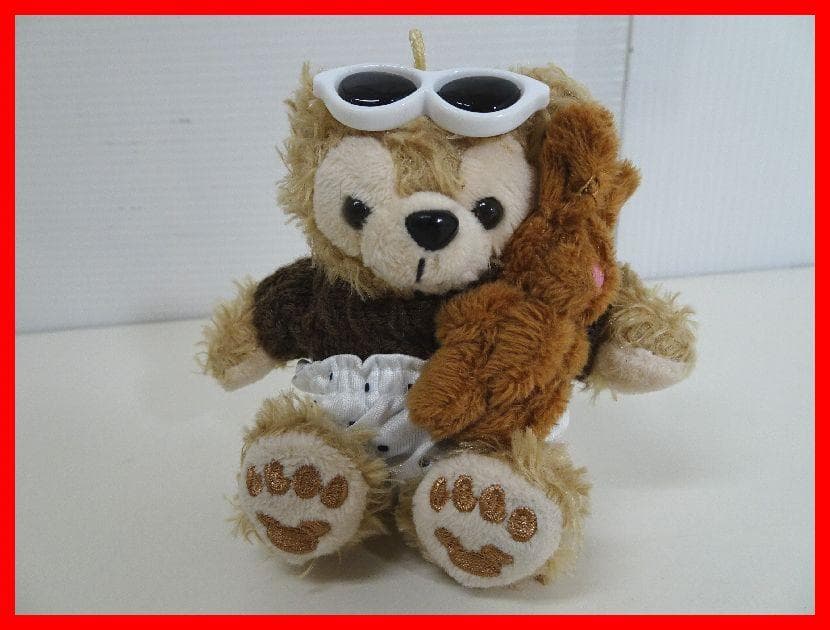 くま　ぬいぐるみストラップ　うさちゃんだっこ　サングラス　中古 Mイ-208 くま ぬいぐるみストラップ うさちゃんだっこ サングラス 中古 Mイ-208