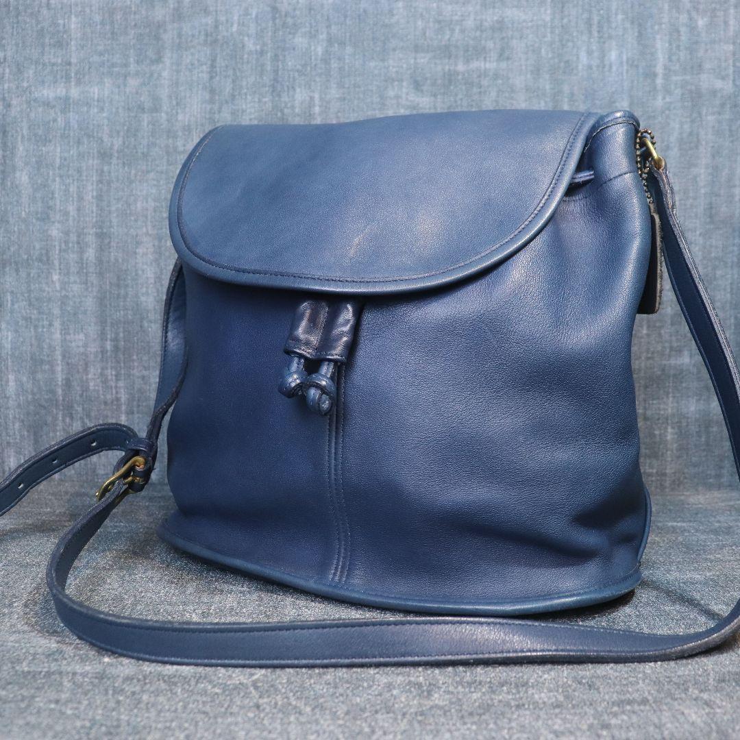 バッグ VINTAGE OLD COACH Blue shoulder BAG RARE VINTAGE COACH (OLD COACH オールドコーチ) MADISON COLLECTION