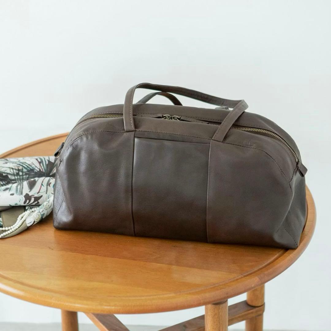 「がんばりどきも私らしく」一田憲子さんとつくったラウンドレザーバッグブラウン がんばりどきも私らしく」一田憲子さんとつくったラウンドレザーバッグ