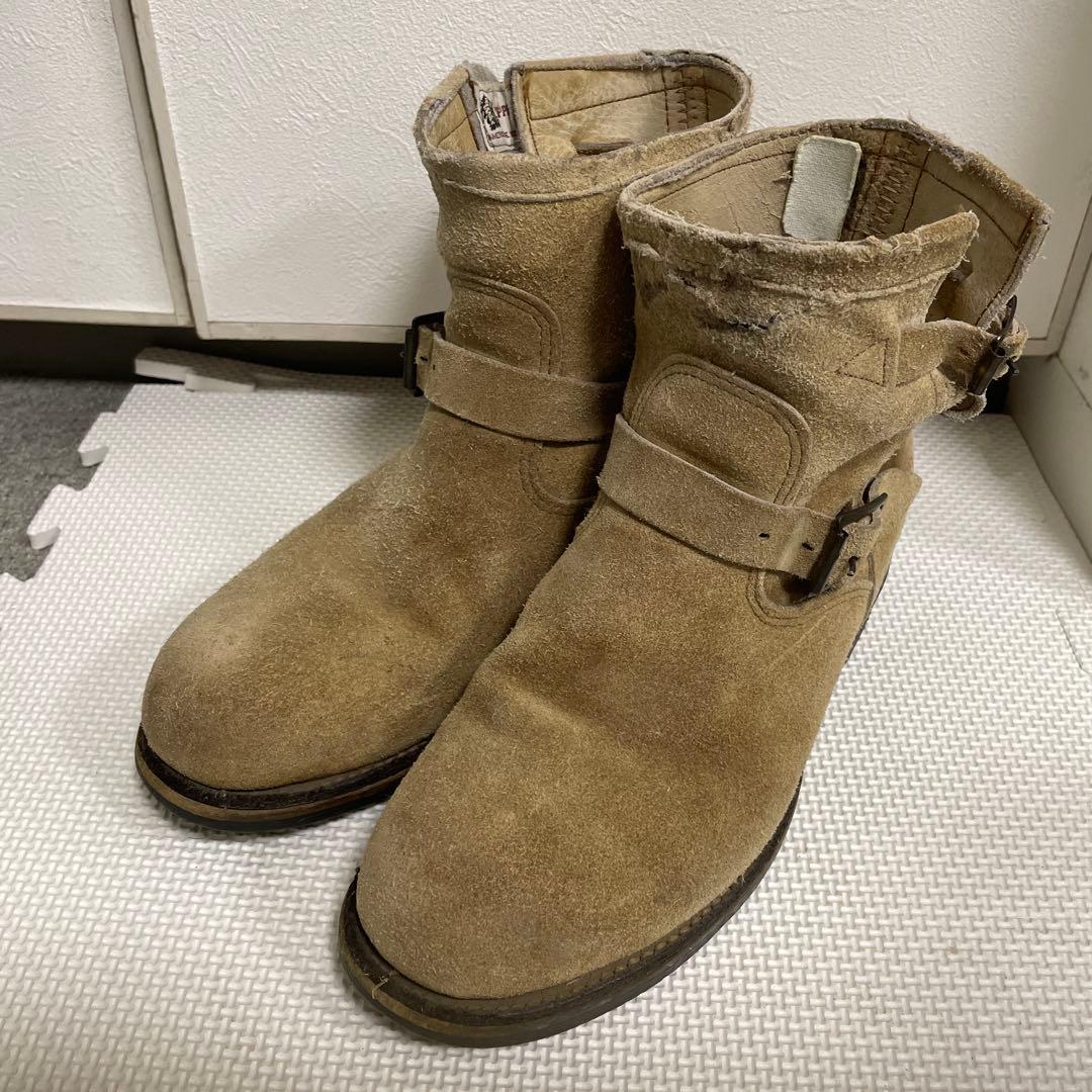 Chippewa ベージュ エンジニアブーツ 中古・古着通販】CHIPPEWA (チペワ) ショートエンジニアブーツ