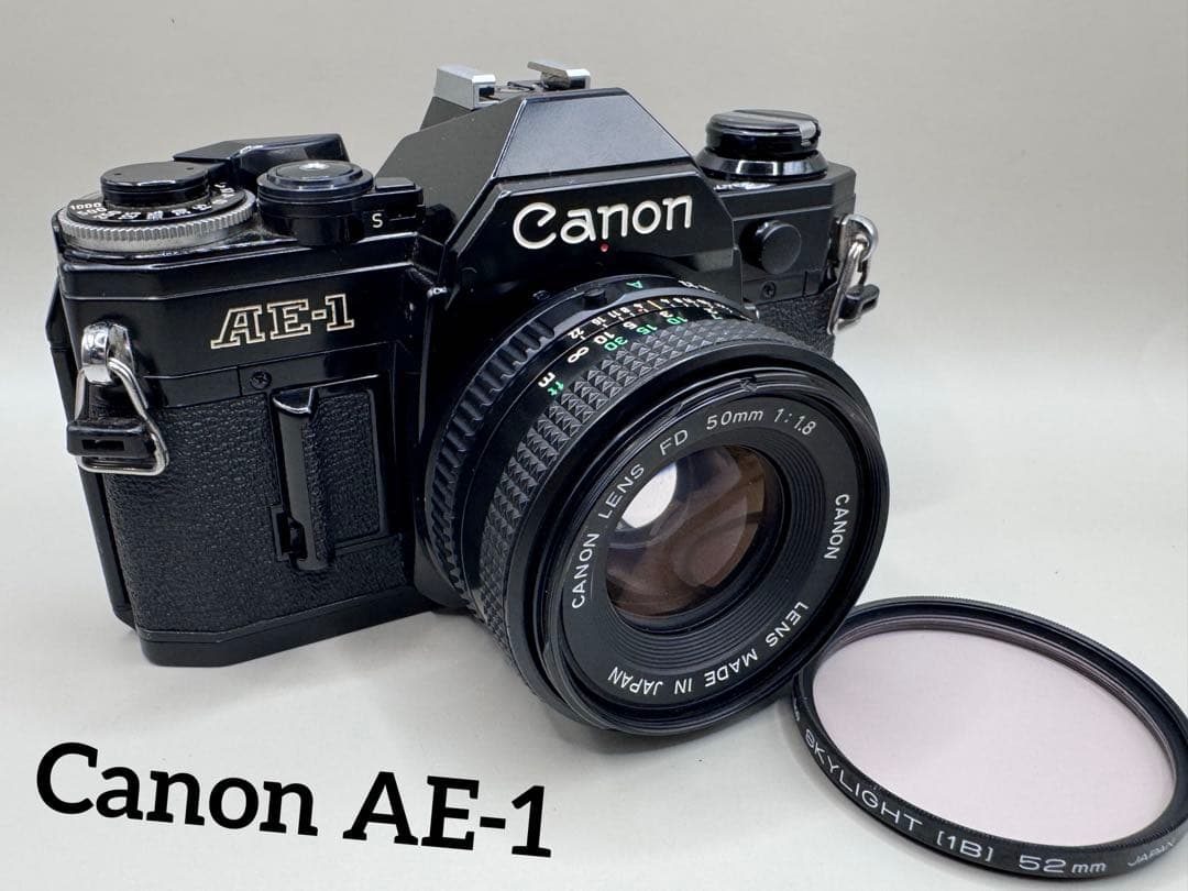 フィルムカメラ Canon AE-1 / New FD 50mm f1.8 Canon AE-1 PROGRAM (Black) + New FD 50mm F1.8 – 東京CAMERA