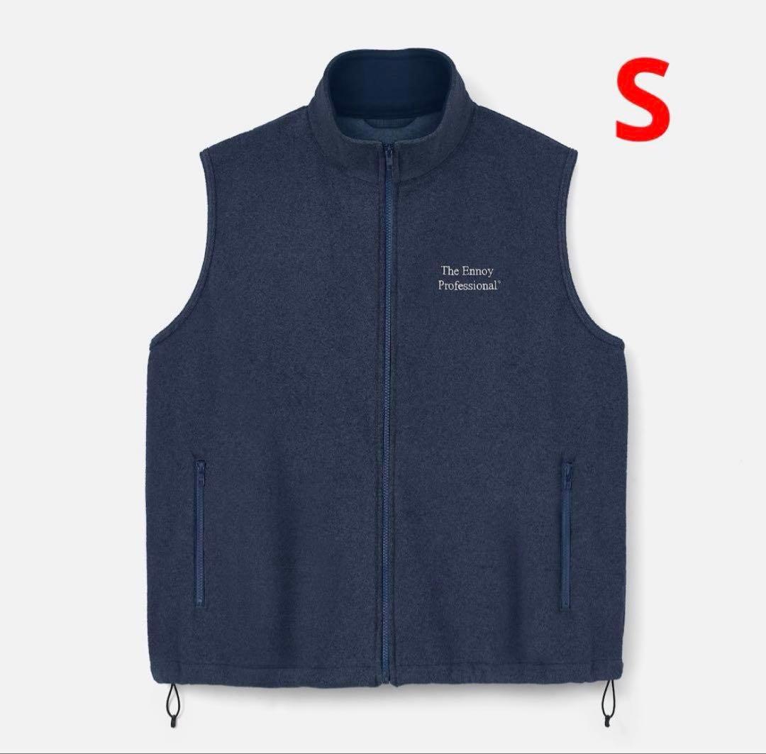 最安！ENNOY PROFESSIONAL FLEECE VEST NAVY S Fleece Vest - Navy Blue - Multipure