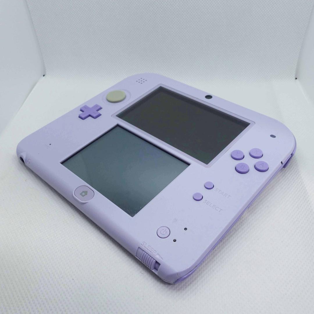 ニンテンドー2DS ラベンダー +SDカード+電源 - メルカリ