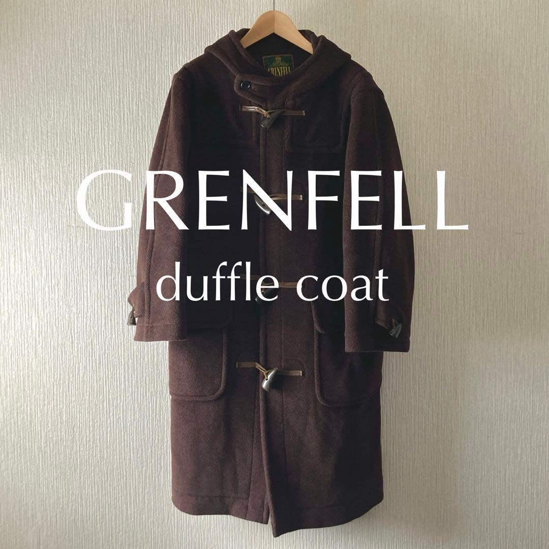 【極美品/英国製】80s GRENFELL ロングダッフルコート エルメス生地 Yahoo!オークション -「エルメス ダッフルコート」の落札相場・落札価格