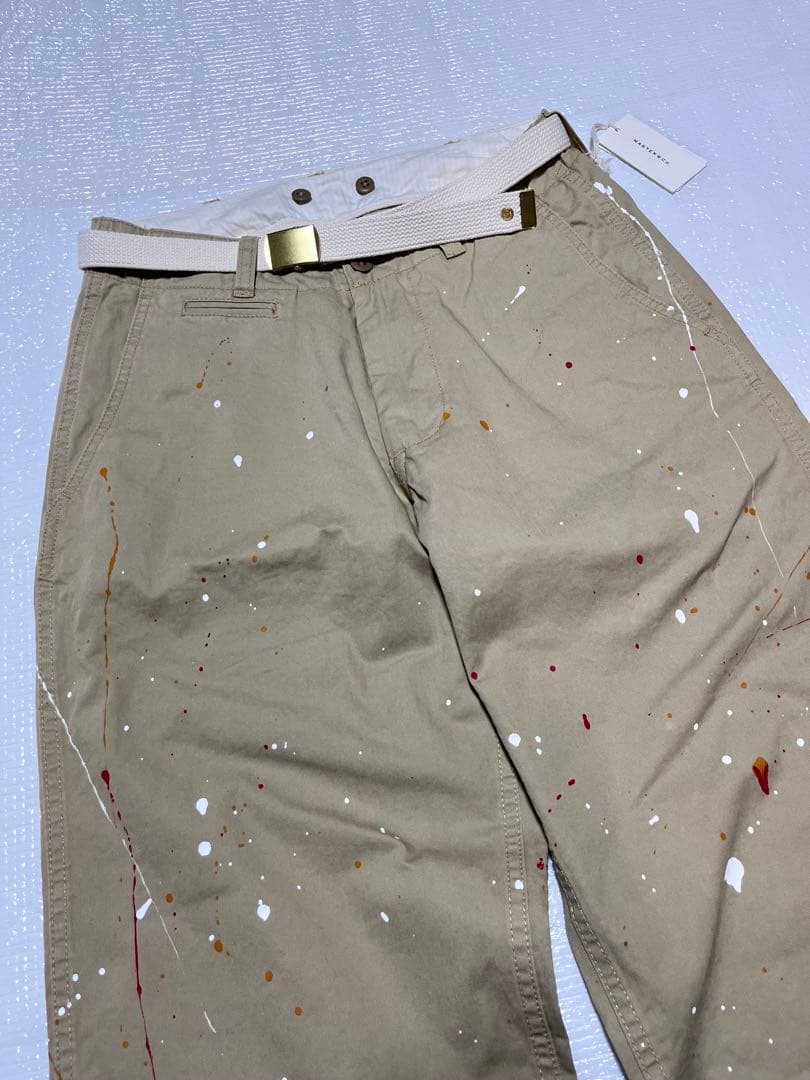美品】MASTER&CO. マスターアンドコー チノ ペンキ加工 - メルカリ