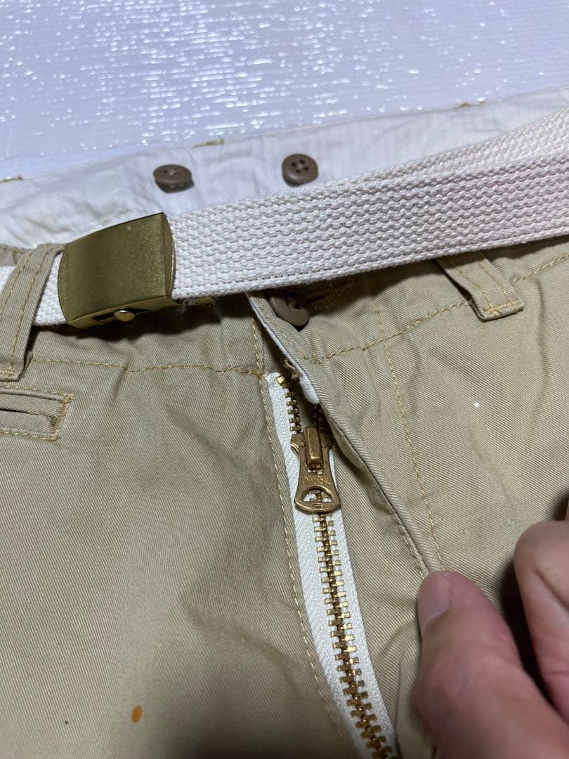 美品】MASTER&CO. マスターアンドコー チノ ペンキ加工 - メルカリ