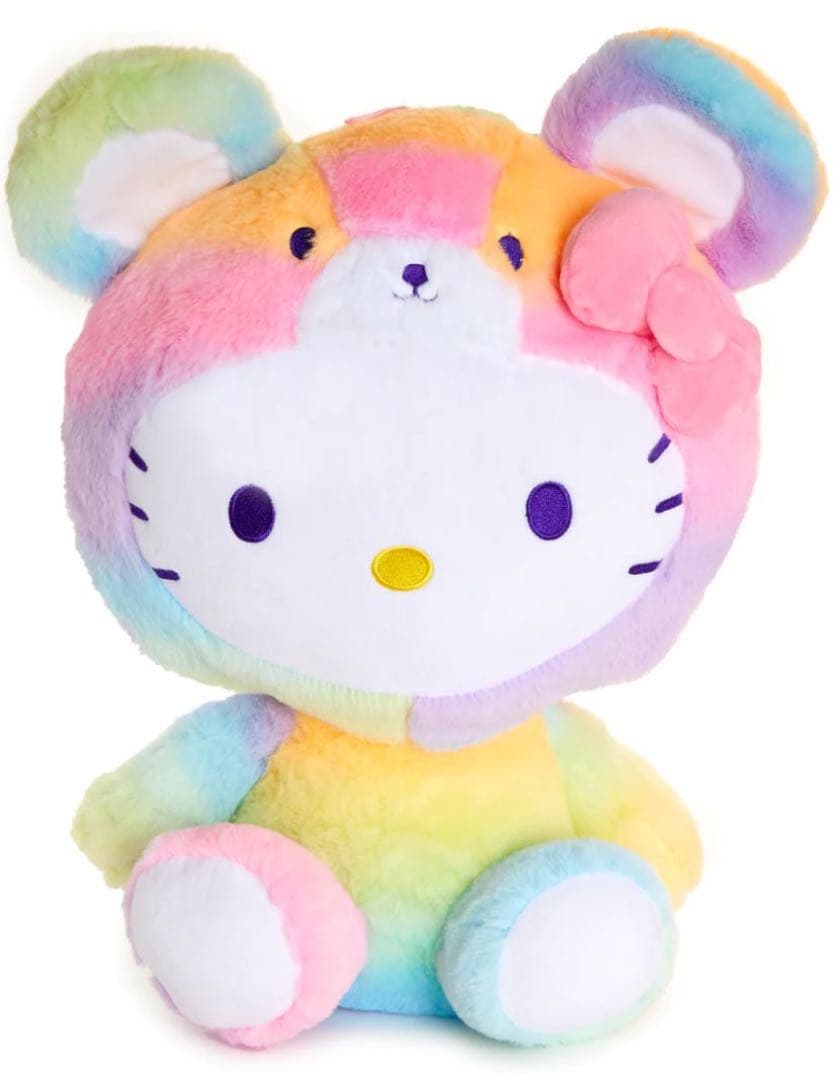 ハローキティ レインボー シャーベット テディベア ぬいぐるみ