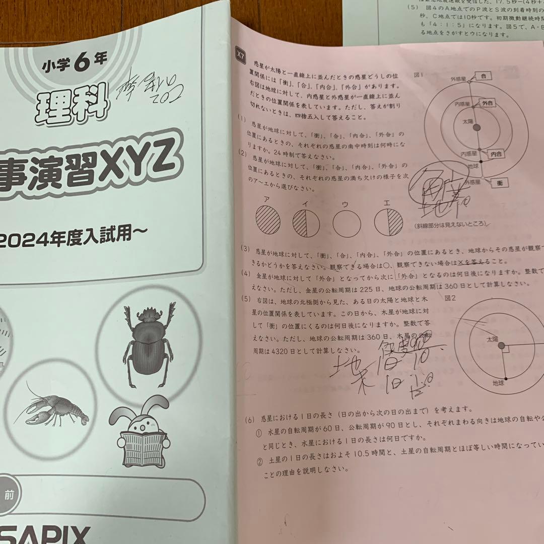 SAPIX SS特訓理科SS-01-SS-11と時事演習6年生 - メルカリ