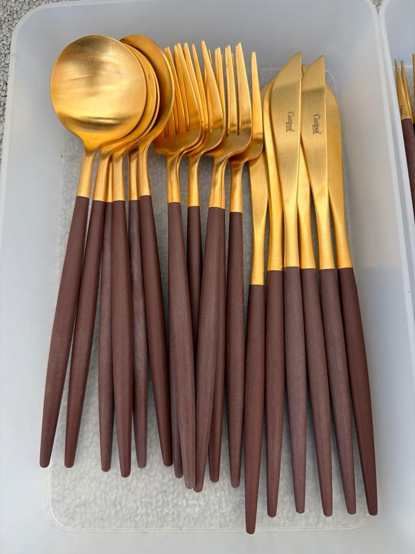 クチポール Cutipol GOA ゴア ブラウン×ゴールド カトラリーセット 楽天市場】カトラリーセット クチポール Cutipol GOA ゴア フォーク