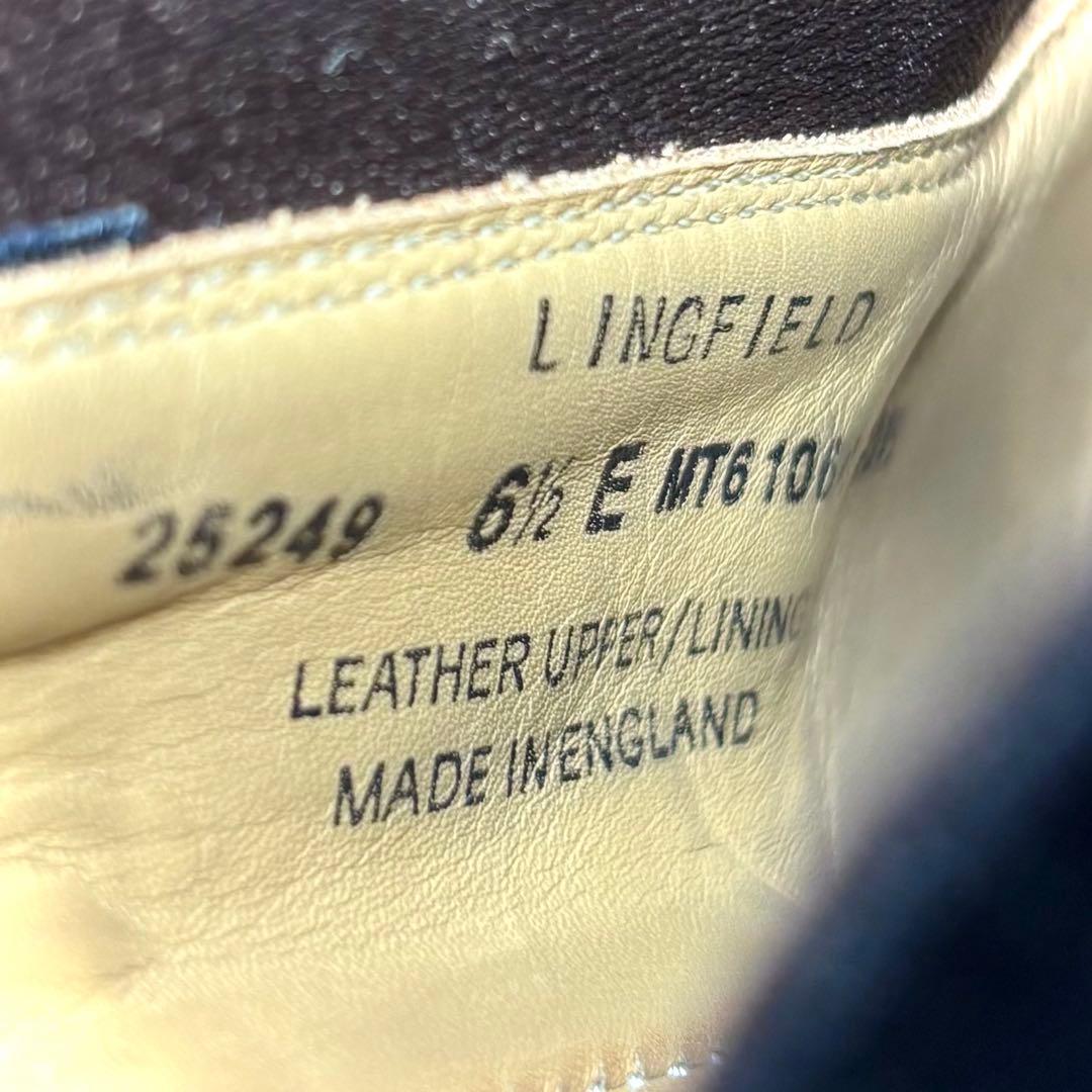 【ラフ！】クロケット&ジョーンズ サイドゴアブーツ 黒 6.5E レザー