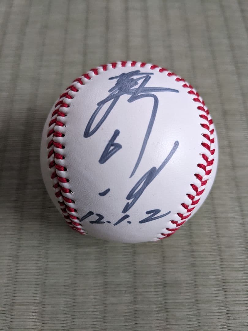落合博満ユニフォーム・三冠王と書いてもらいました直筆サインボール
