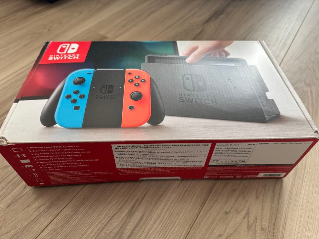 Nintendo Switch HAC-001 青/赤 セット箱あり Nintendo Switch 『新品外箱傷みあり』Nintendo マリオレッド×ブルー