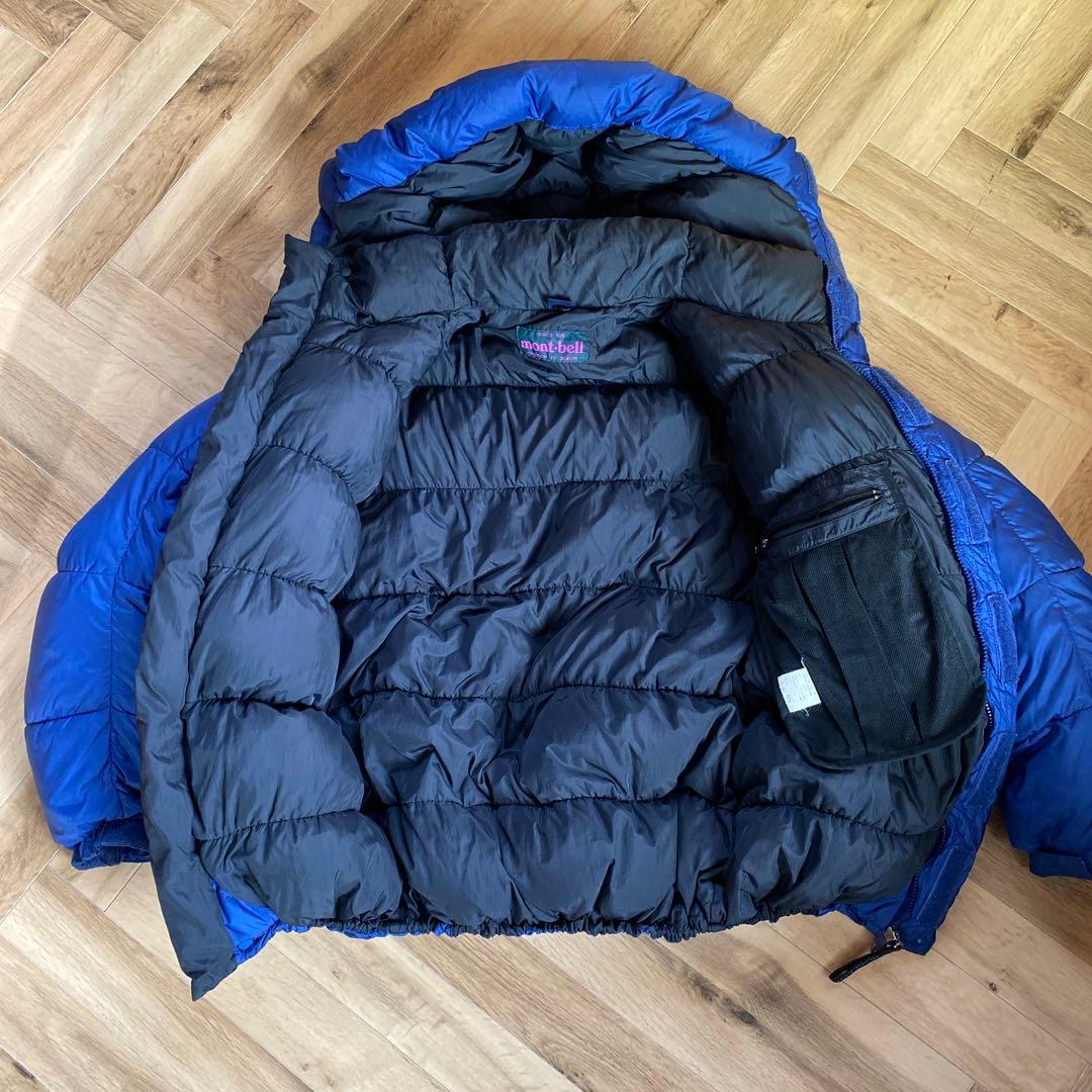 90's 旧タグ old mont-bell モンベル ダウンジャケット ブルー - メルカリ