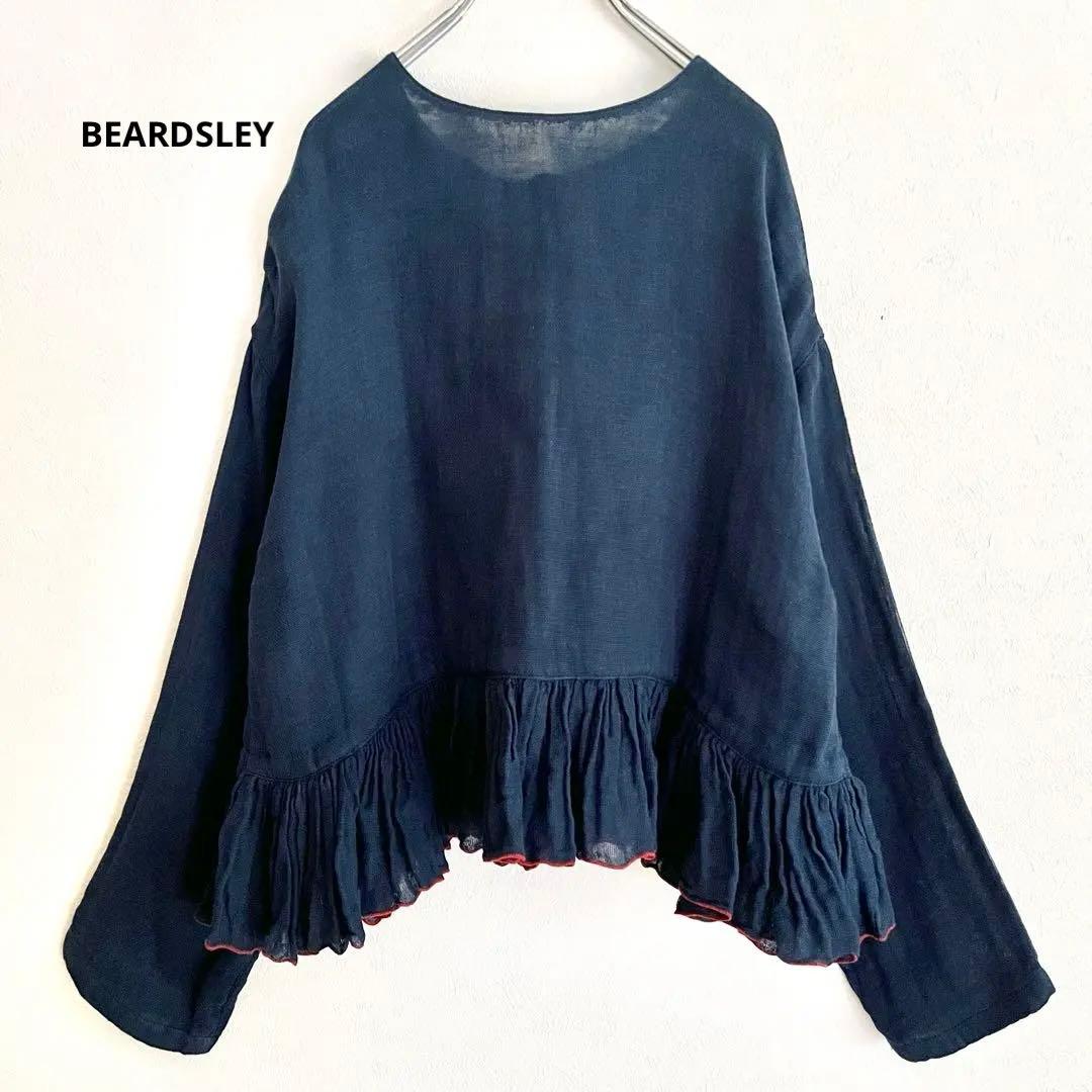 定価2.86万 ビアズリー カヤギャザーペプラムハオリ インディゴブルー 定価2.86万 ビアズリー カヤギャザーペプラムハオリ インディゴブルー