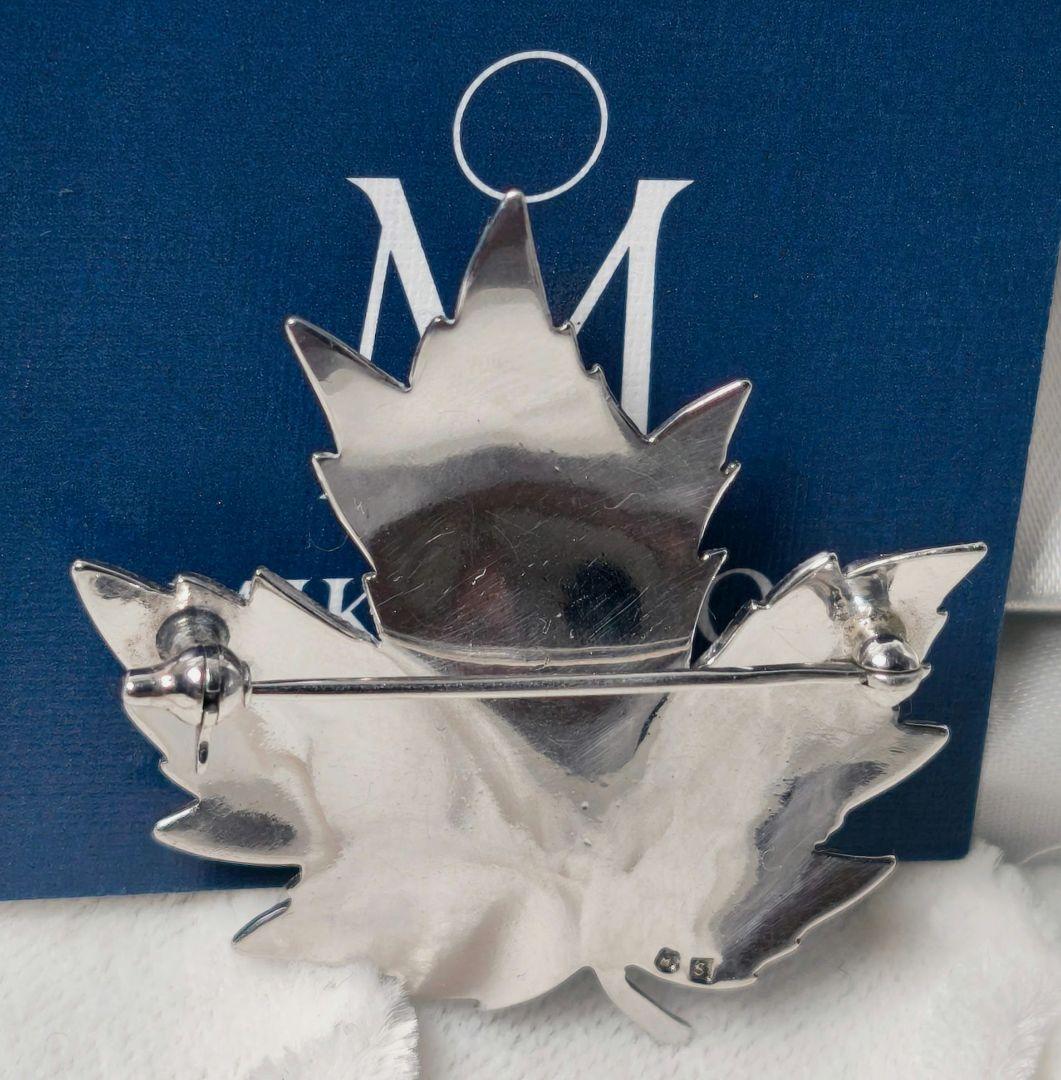 美品 最高級】ミキモト ブローチ パール リーフ 1珠 皇室御用達 正規品