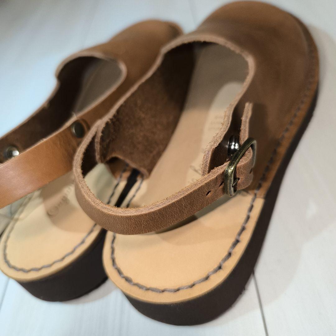 Organic Handloom サボ クロッグ レザーサンダル 23.0cm