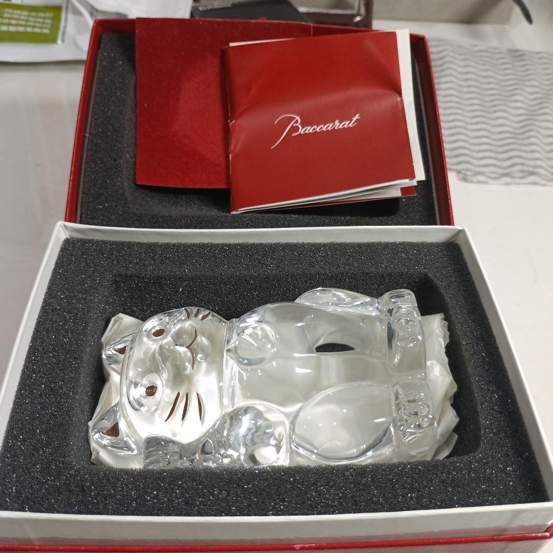 Baccarat クリスタル 招き猫 Baccarat(バカラ) 招き猫 クリスタル クリア｜トレファクONLINE