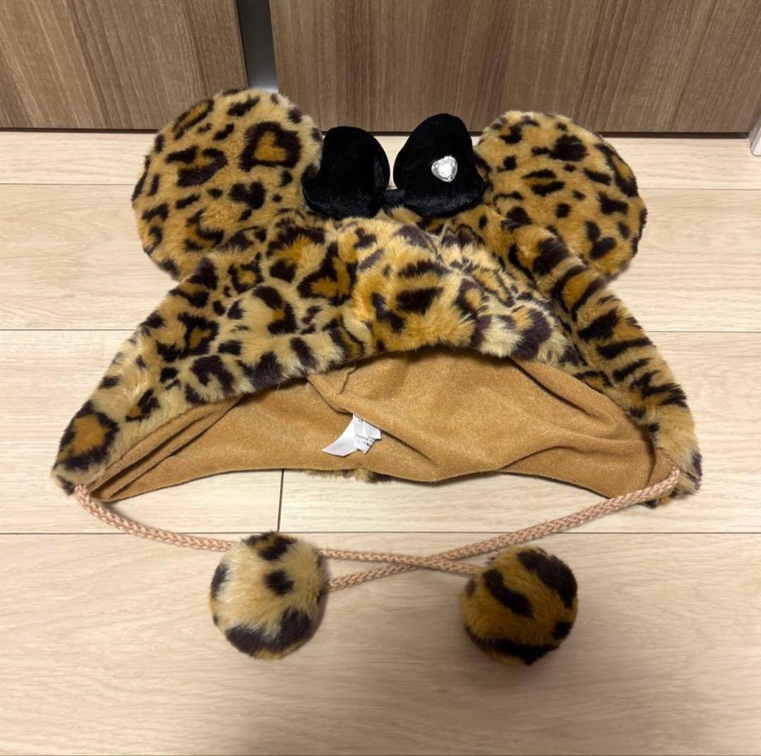 ディズニー ファンキャップ レオパード ヒョウ柄 ミニー - メルカリ