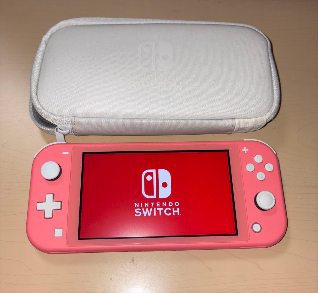 Nintendo Switch Lite ピンク 本体とケース　動作確認済み eXtremeRate Nintendo Switch Lite用交換フルセットシェル＆ABXYボタン