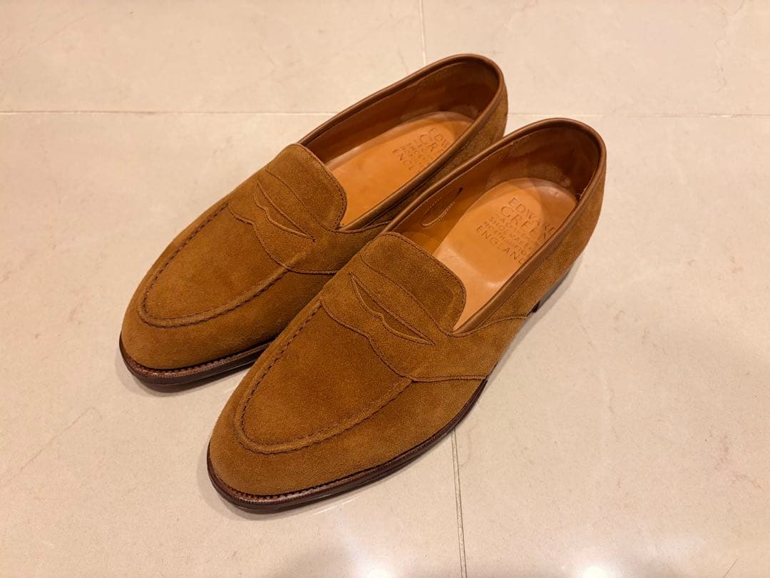 エドワードグリーン スエード ローファー 184E Edward Green NEW ARRIVAL 2024AW 【EDWARD GREEN】 HORTON/184E @edwardgreen1890
